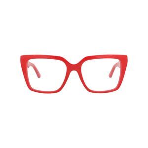 Balenciaga Square-Frame Acetate Optical Frames Red Womens